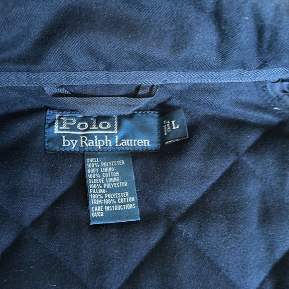 Polo Ralph Lauren Mens Quilted Jacket Size L corduroy Trim - Picture 6 of 8